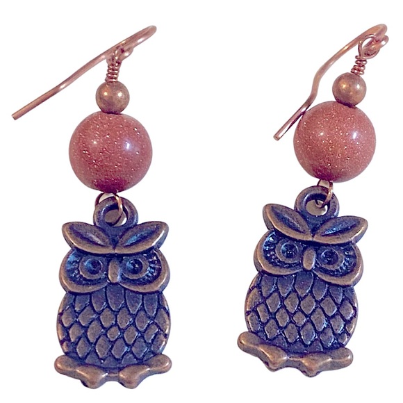 OWL cooper dangle earrings - Picture 1 of 1